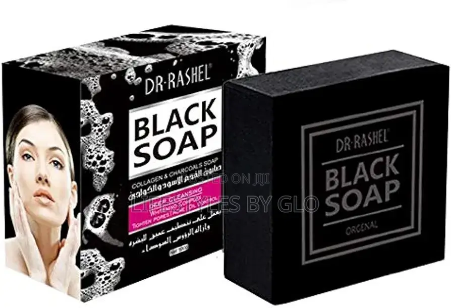 Black Soap- Collagen Charcoal (Facial Acne, Oil Control)