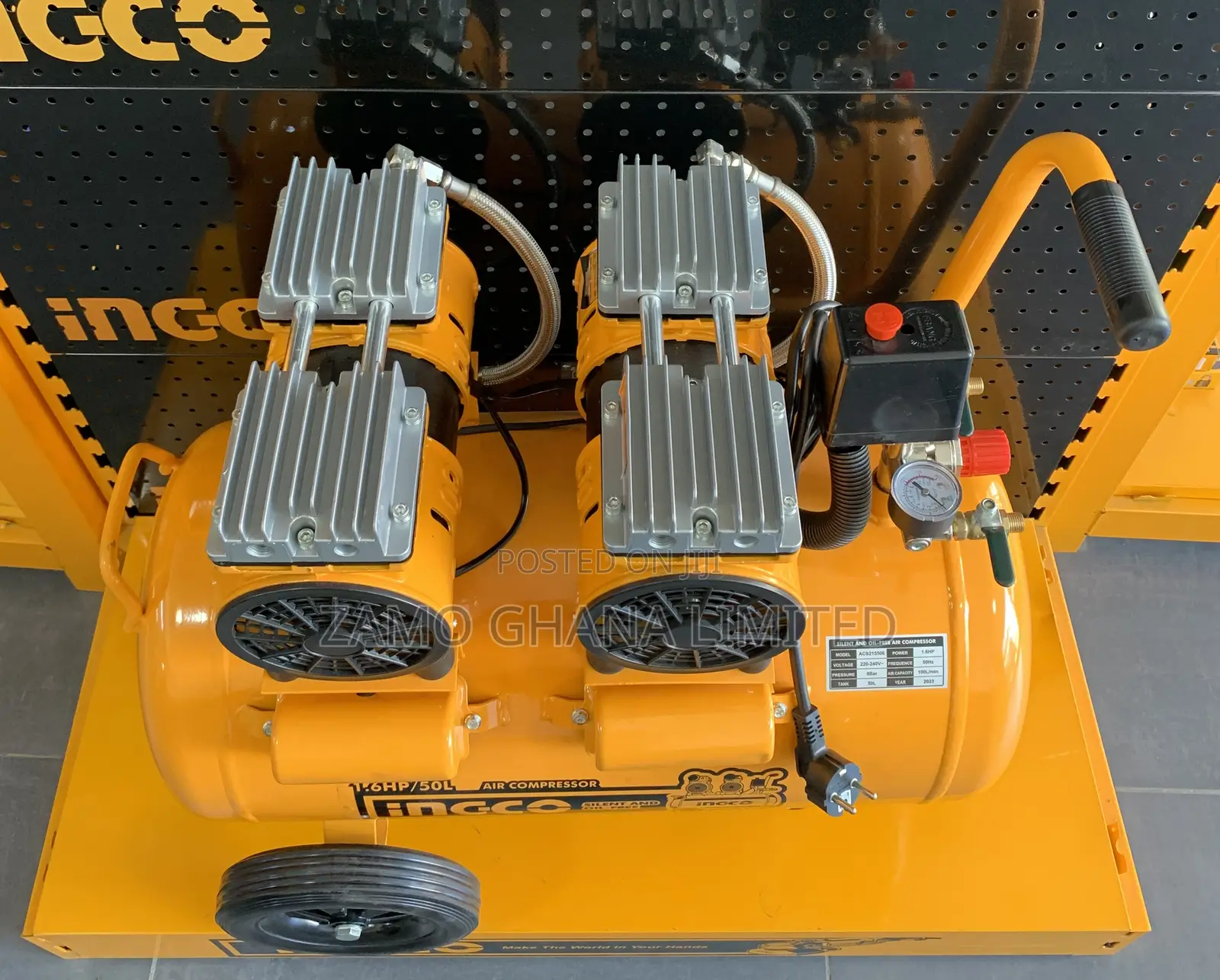 Silent and Oil Free Air Compressor 50l - Acs215506