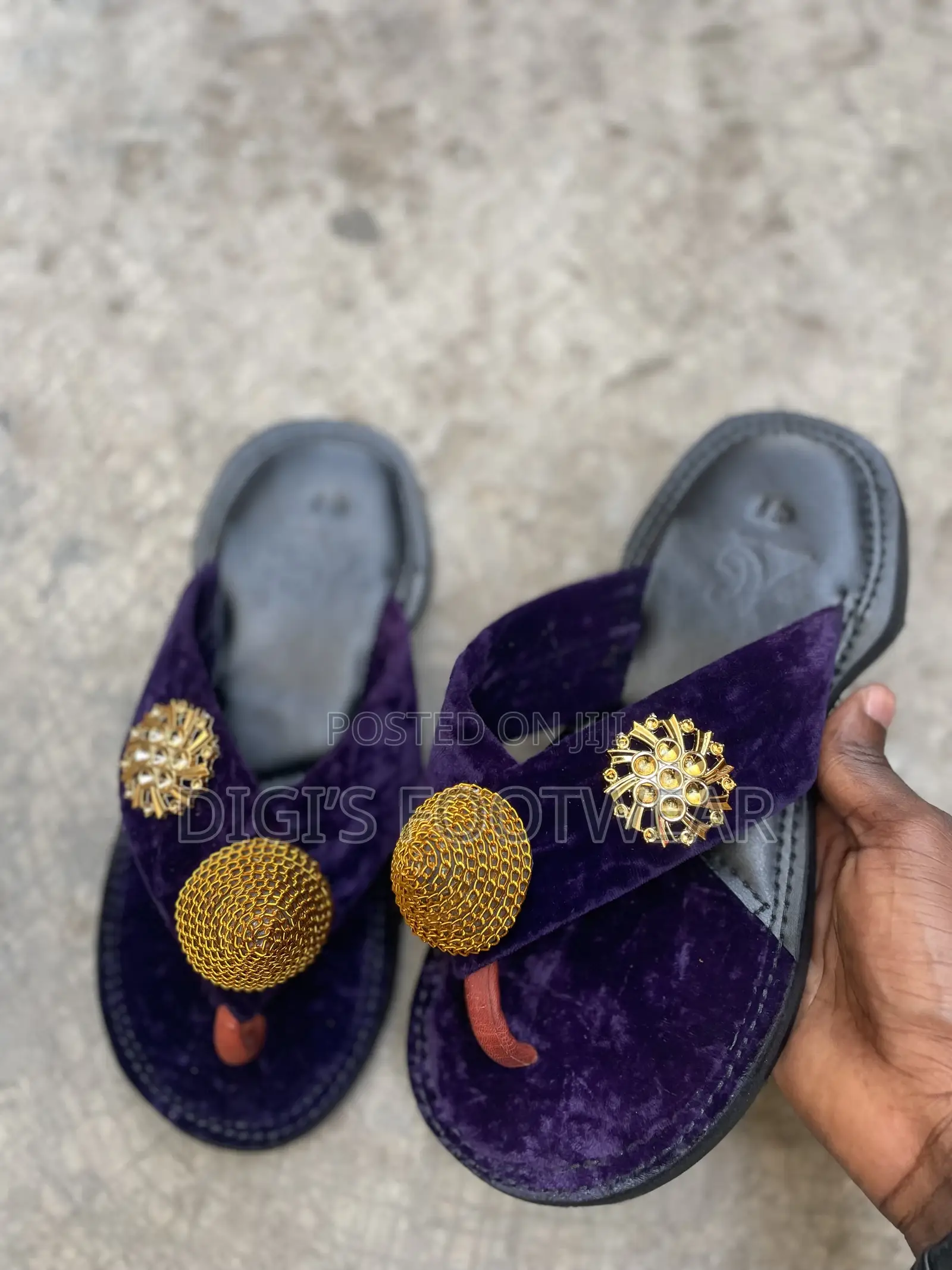 Purple Ahenema/ Chawchaw Slippers