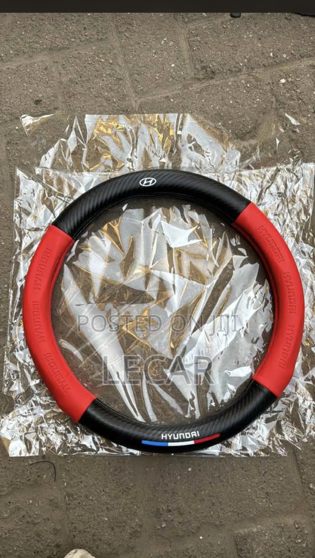 Hyundai Steering Cover . Red and Black