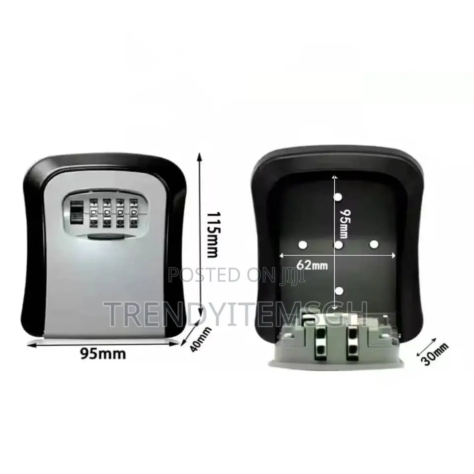 New Wall Mount Key Lock Box 4 Digit Password Security Lock