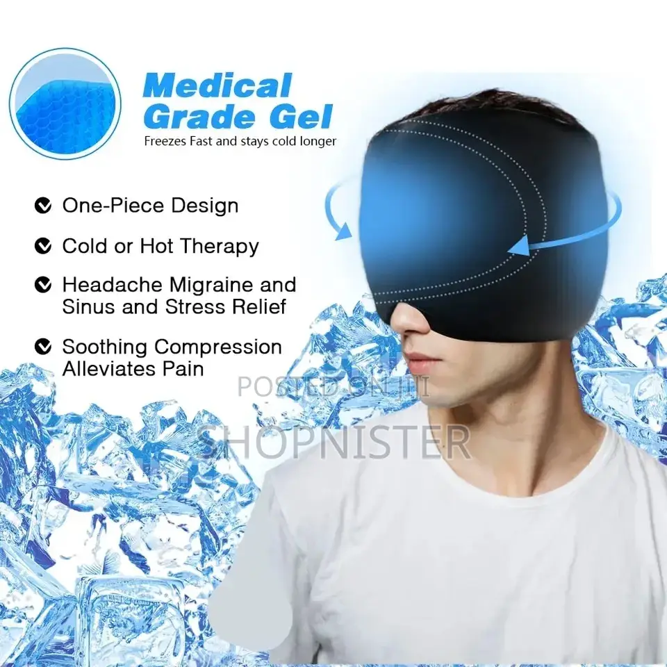 Migraine Ice Head Relief Cap Colour PINK