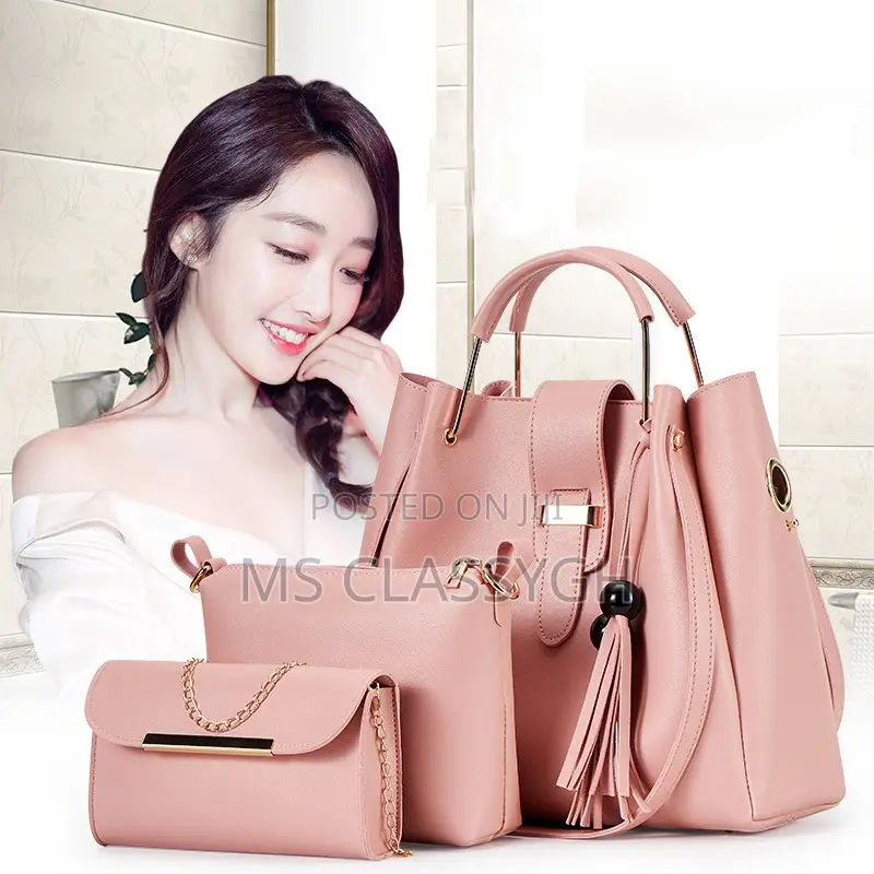 3 In1 Large Casual Bags Leather Female Shoulder Bag Ladies B