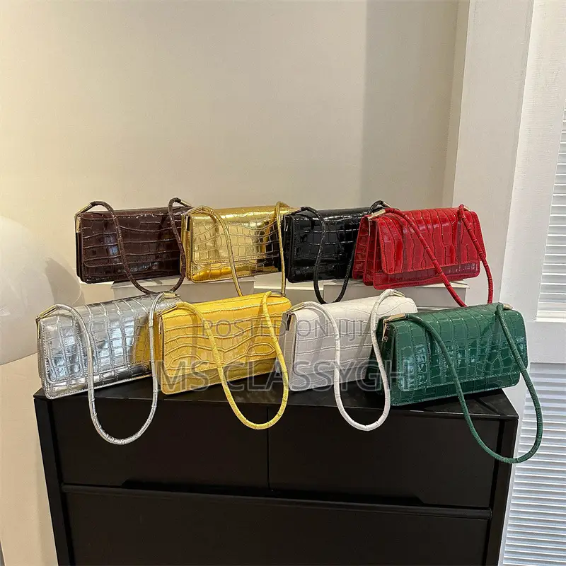 Crocodile Pattern Handbags Fashion Pu Leather Shoulder Bags