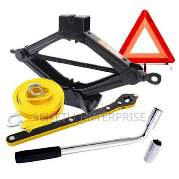 Jacks, Wheel Spanner, Triangle, Wheel Nuts Etc