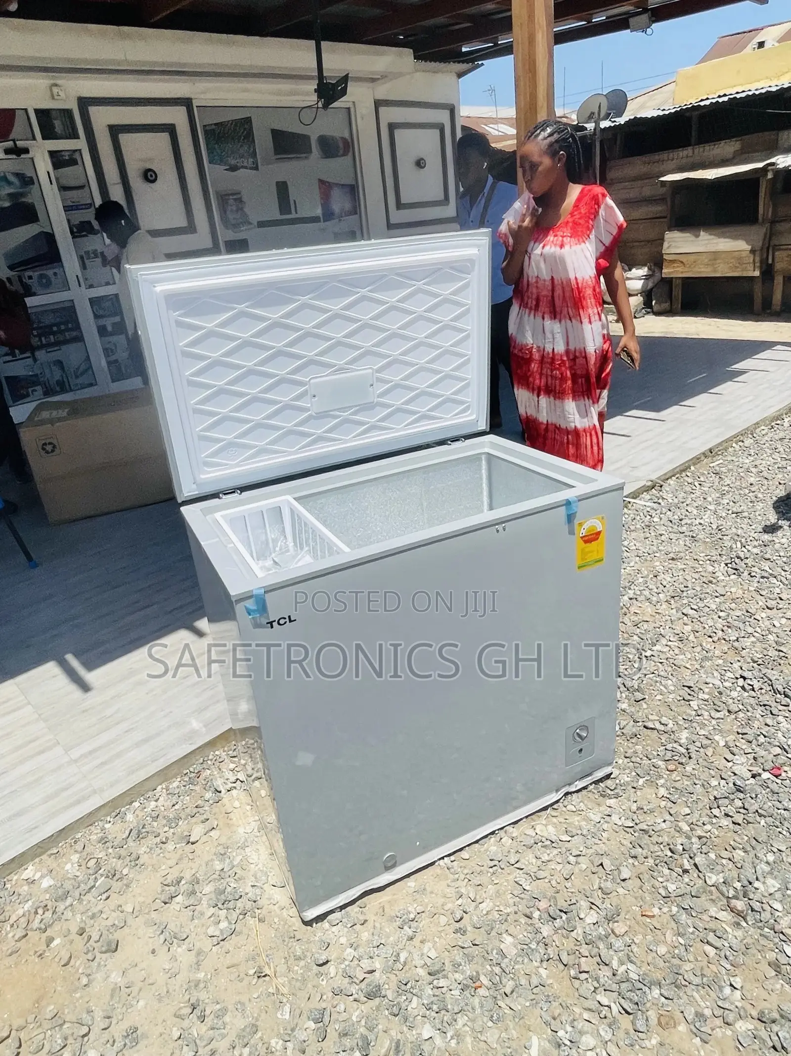 Original TCL 208 Gray Electric Singledoor Chestfreezer