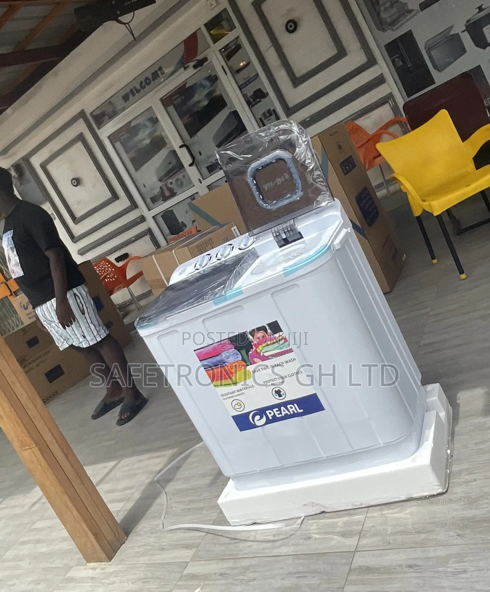 Semiautomatic Topload 7kg White Pearl Washingmachine