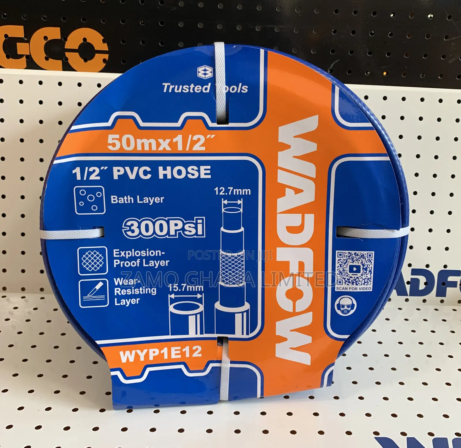 1/2" PVC Hose 50m - Wyp1e12
