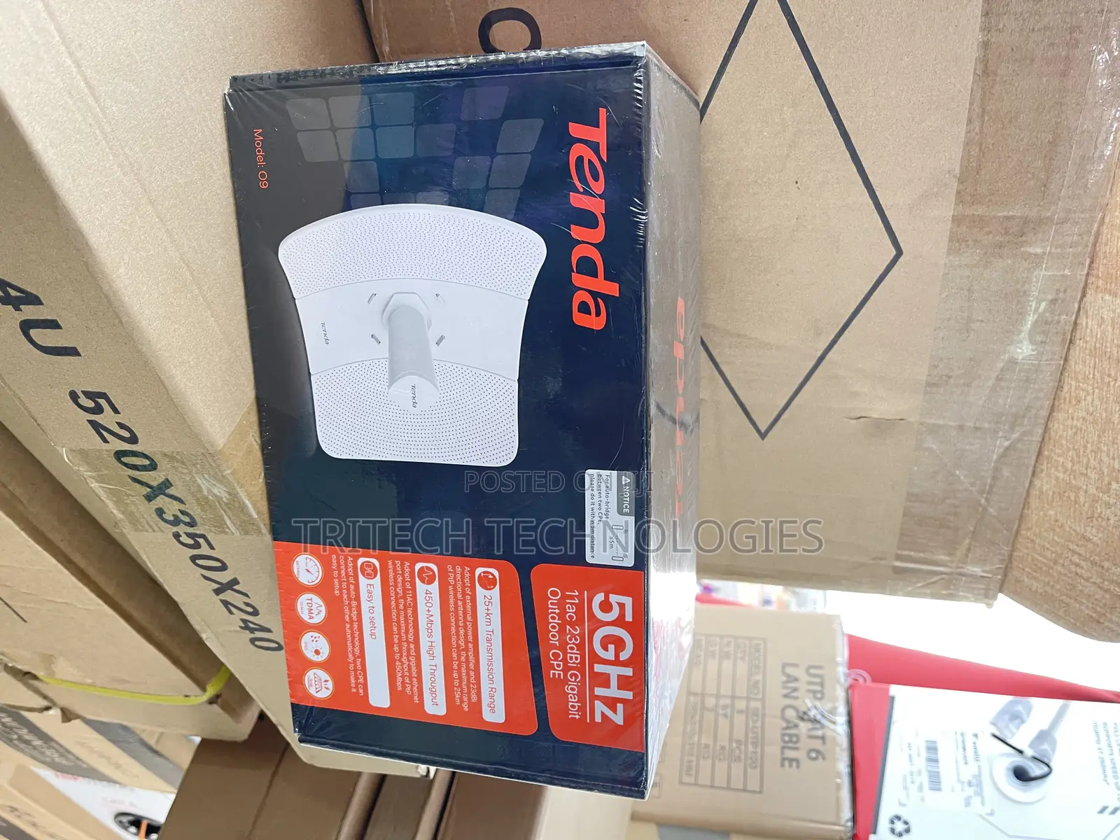 TENDA O9 5ghz Gigabit Outdoor CPE 23dbi 25KM