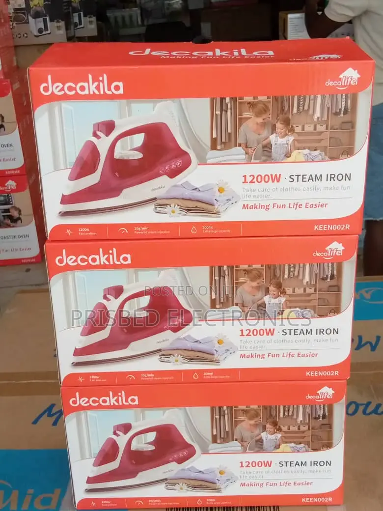 Decakila Durable Steam Iron 1200W