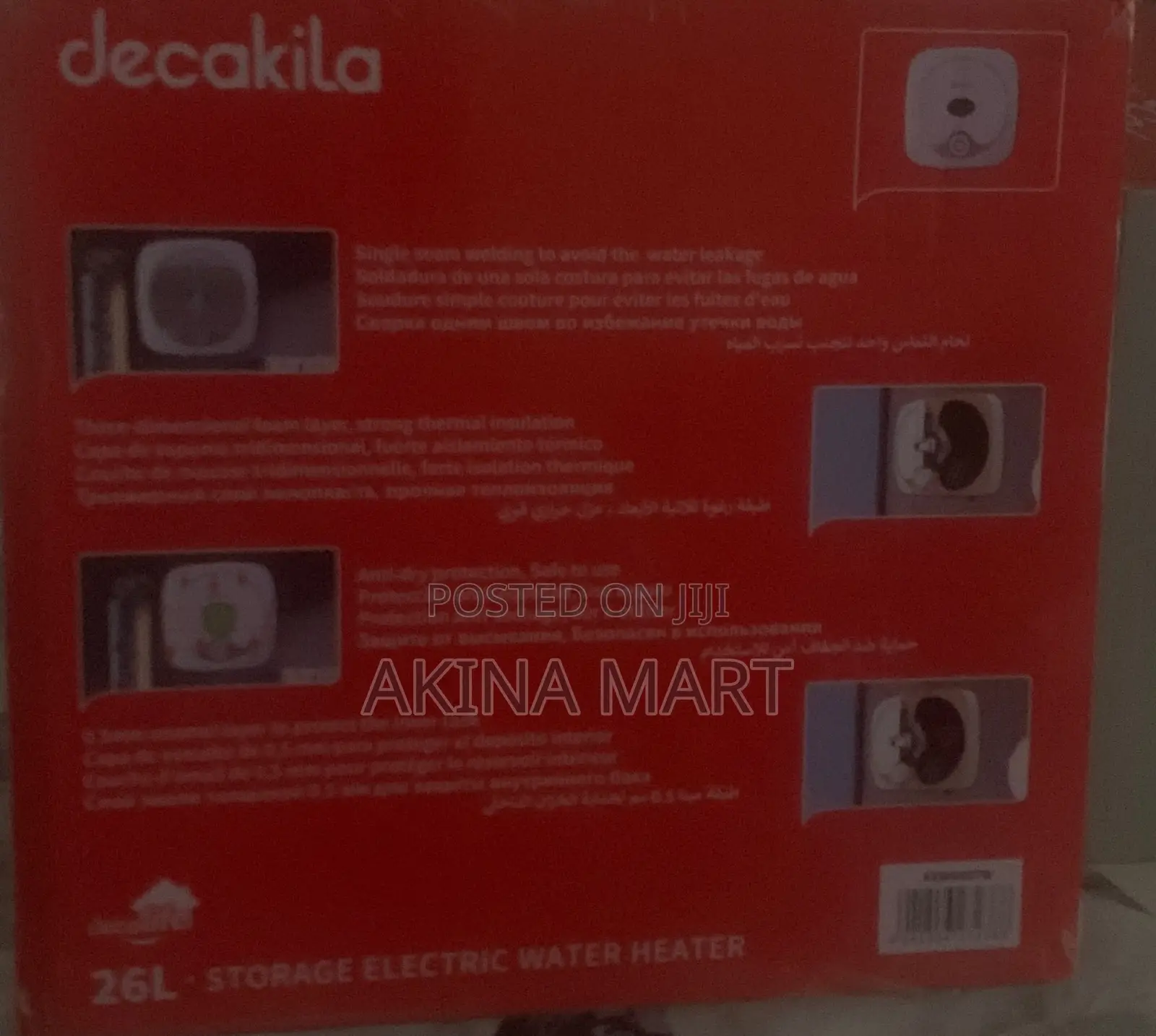 Decakila 26l Storage Electric Water Heater
