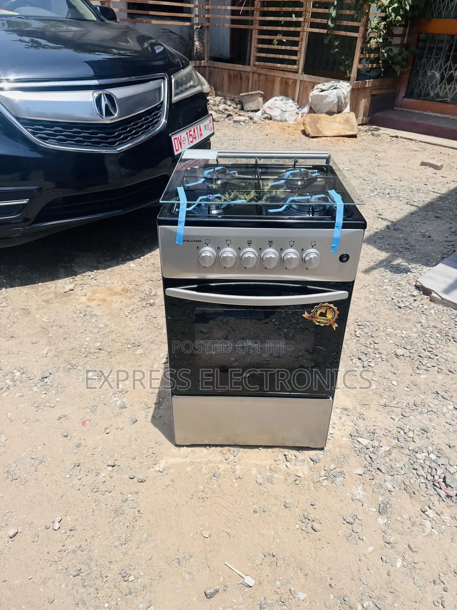 Zealous Sleek Sliver Gas Cooker Oven Grill 4burner 50/50