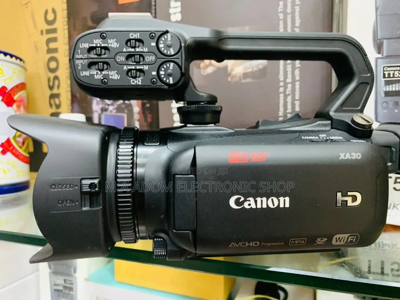 Durable Canon Xa30 Professional Handheld Video Camera.