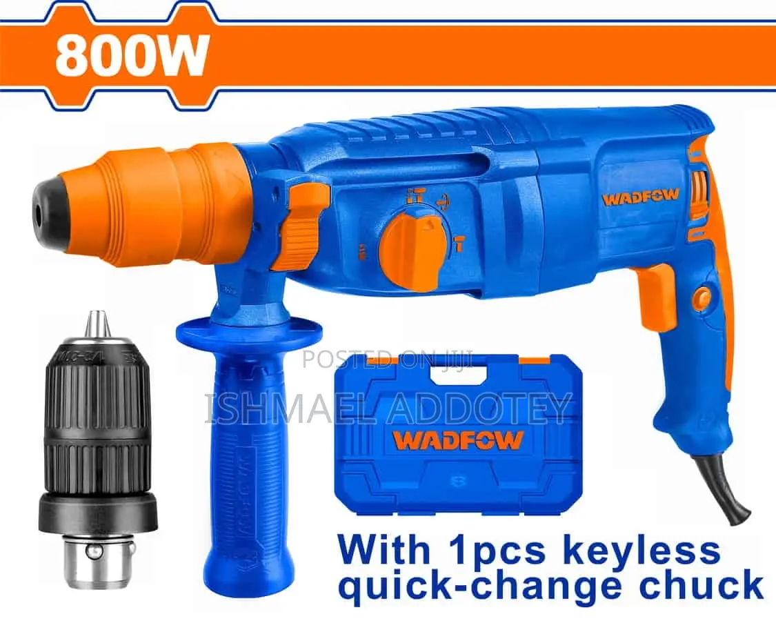 Rotary Hammer// Concrete Drill Machine With Keyless Chuck