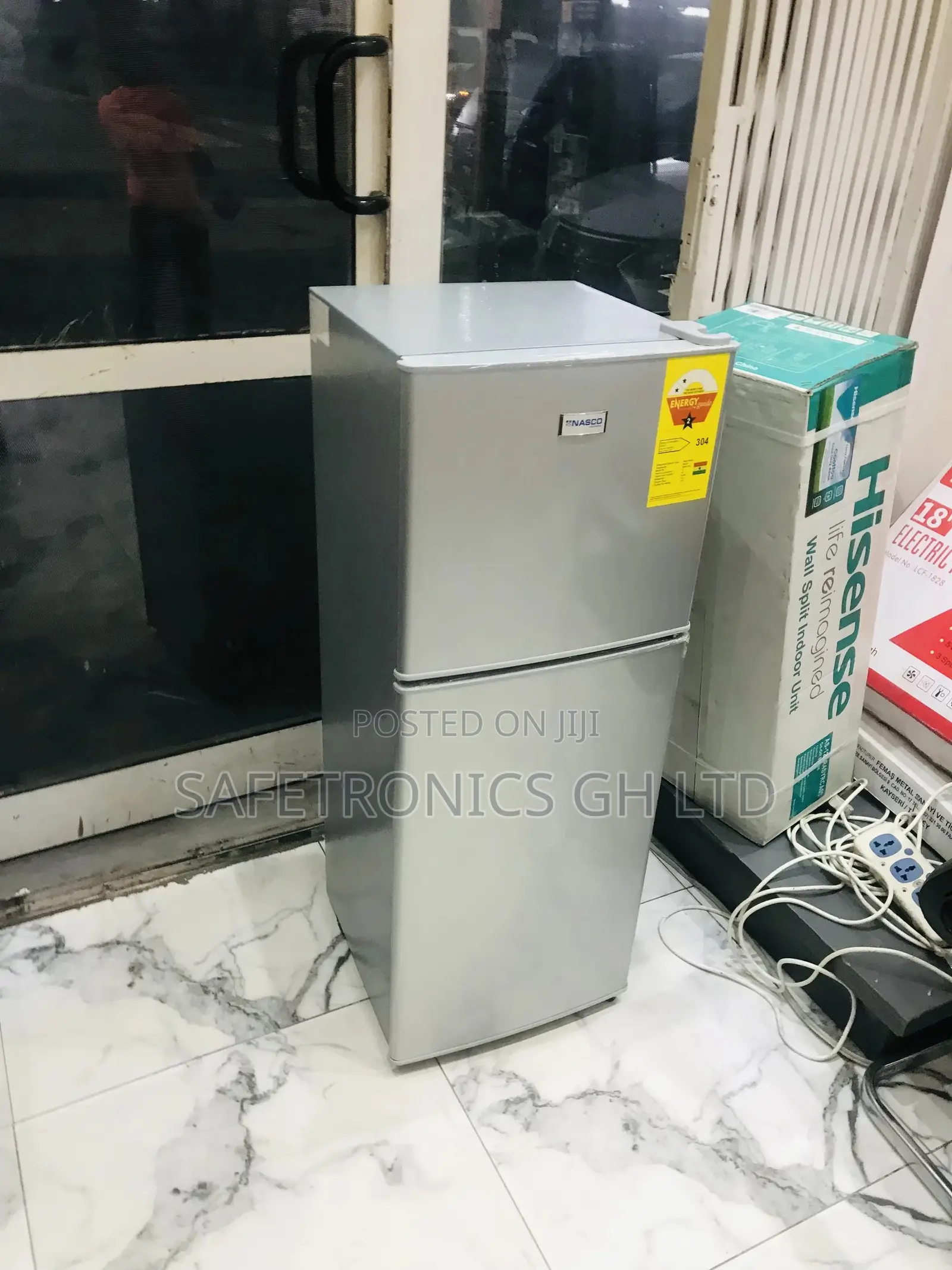Reliable Nasco Nasf2-13fl Gray Doubledoor Topfreezer Fridge