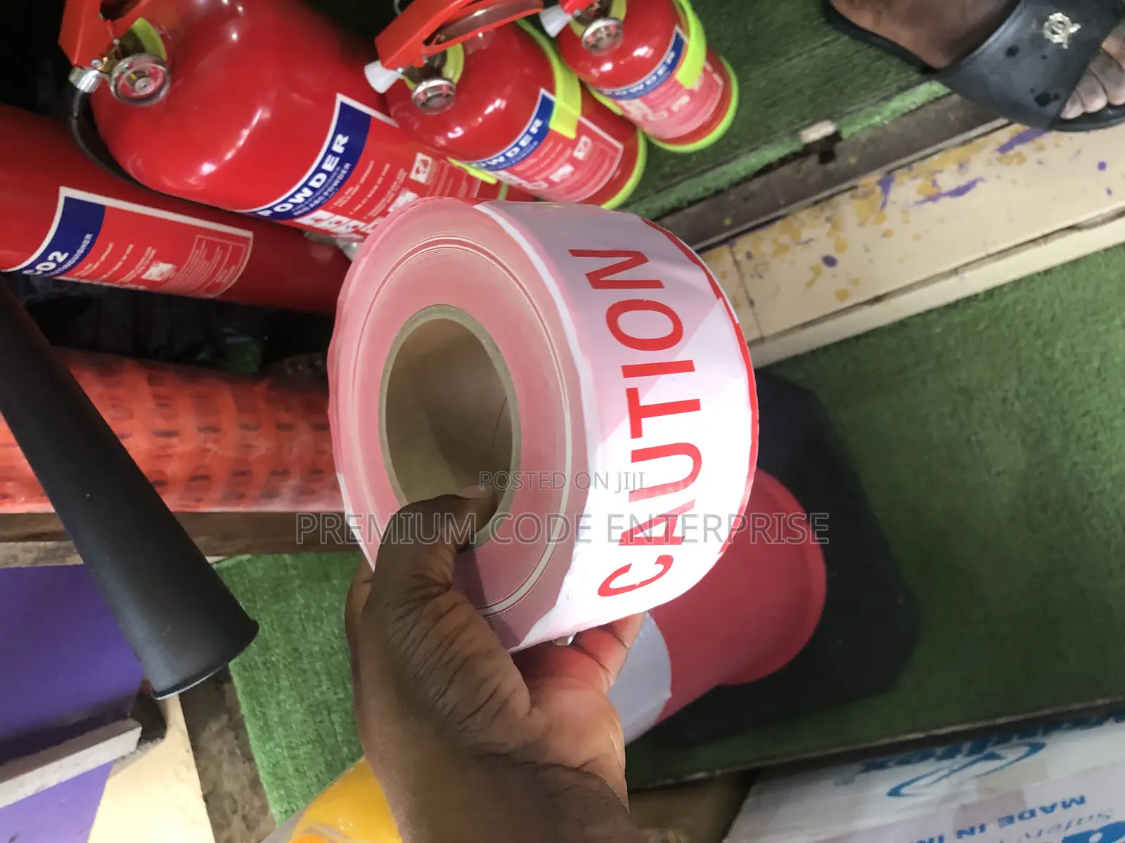 Caution Tape / Warning Tape - Red White, 500 Meters