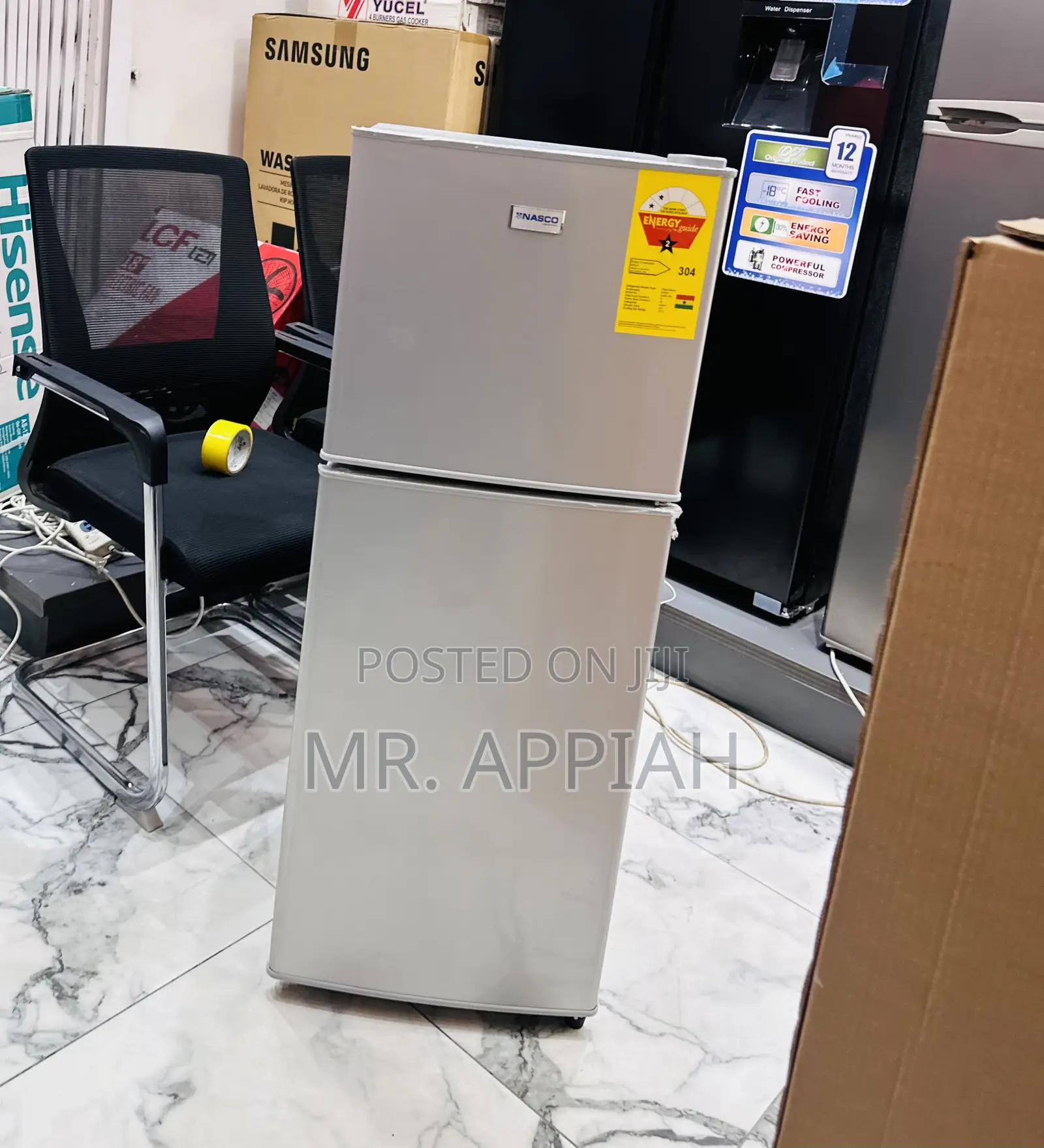 Well Design Nalco Nasf2-13 Fl 2 Door Fridge(Gray).