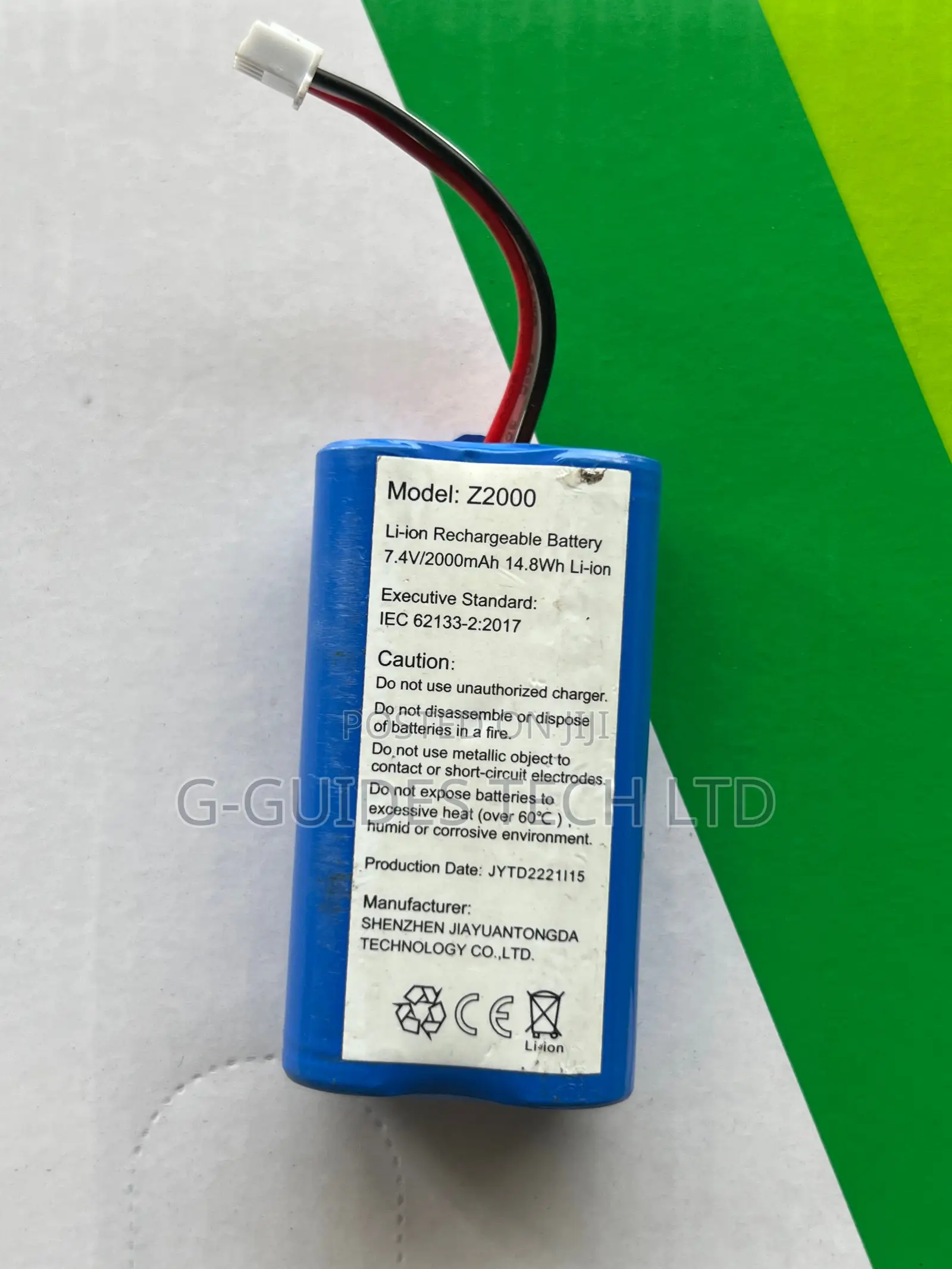 Li-Ion Rechargeable Battery 7.4v/2000mah, 4G Router Battery