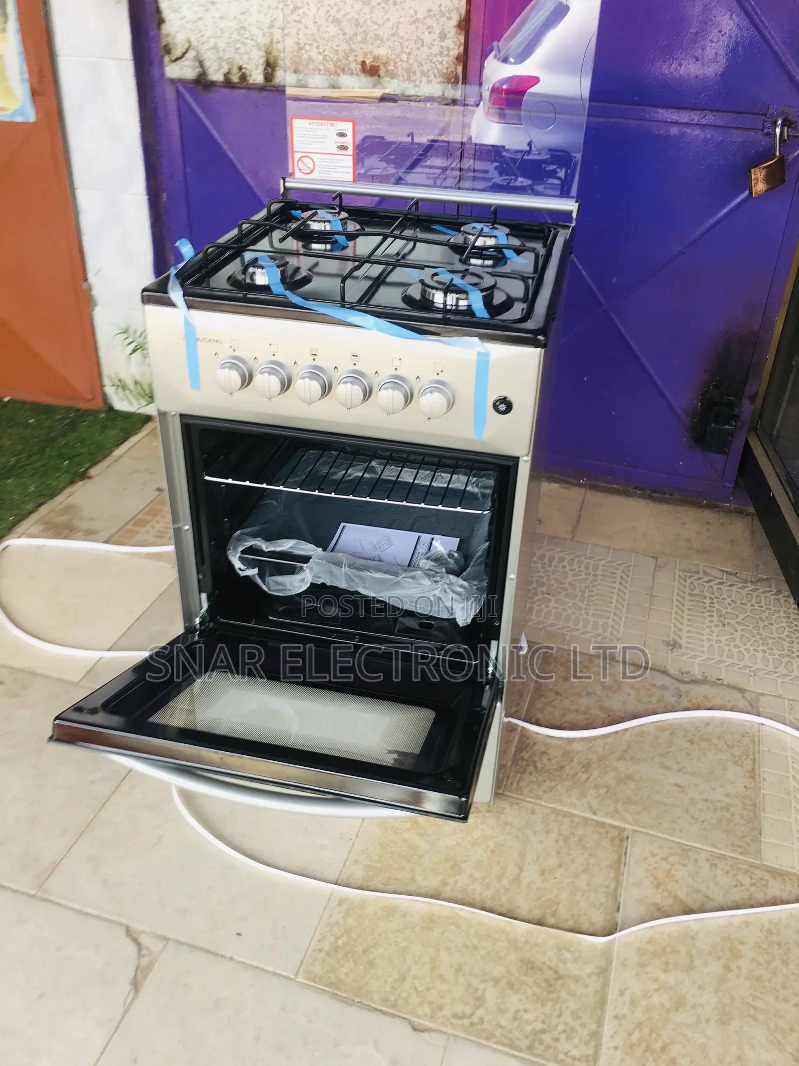 Genius Volcano 4 Burners 50x50 Gas Stove and Oven