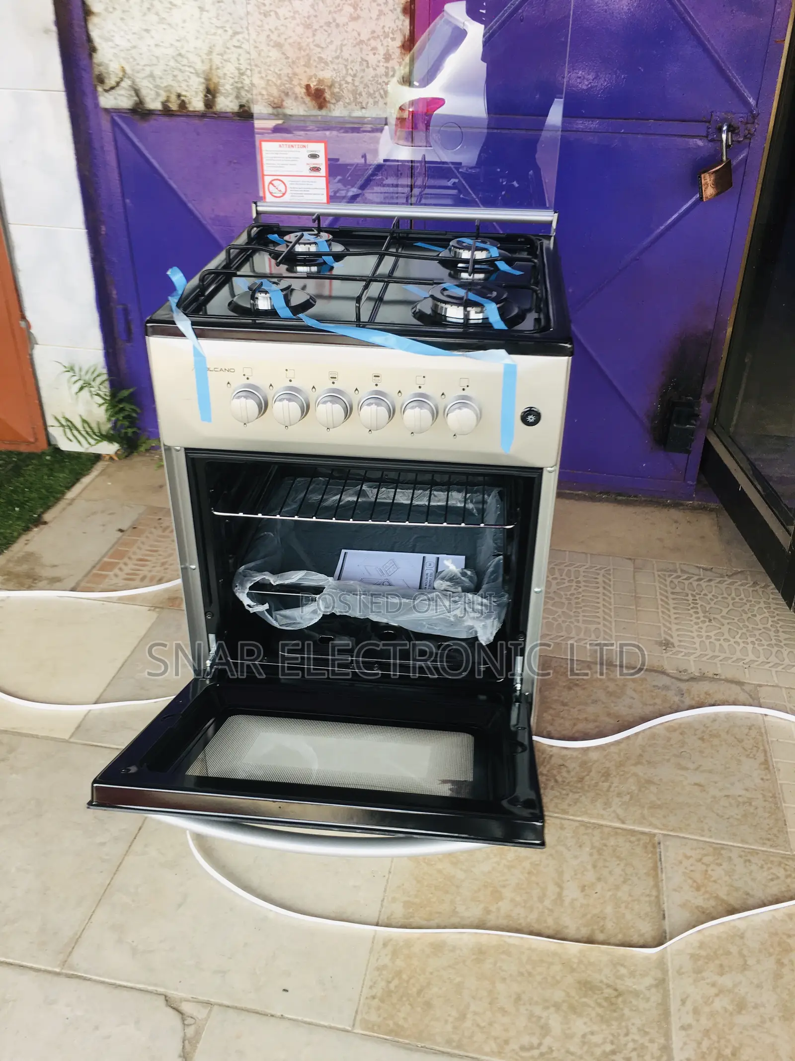 Genius Volcano 4 Burners 50x50 Gas Stove and Oven
