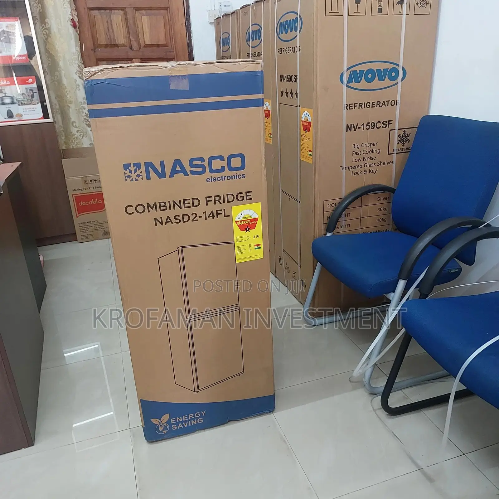 Nasco Nasd2-14fl 116l Doubledoor Bottom Freezer Refrigerator