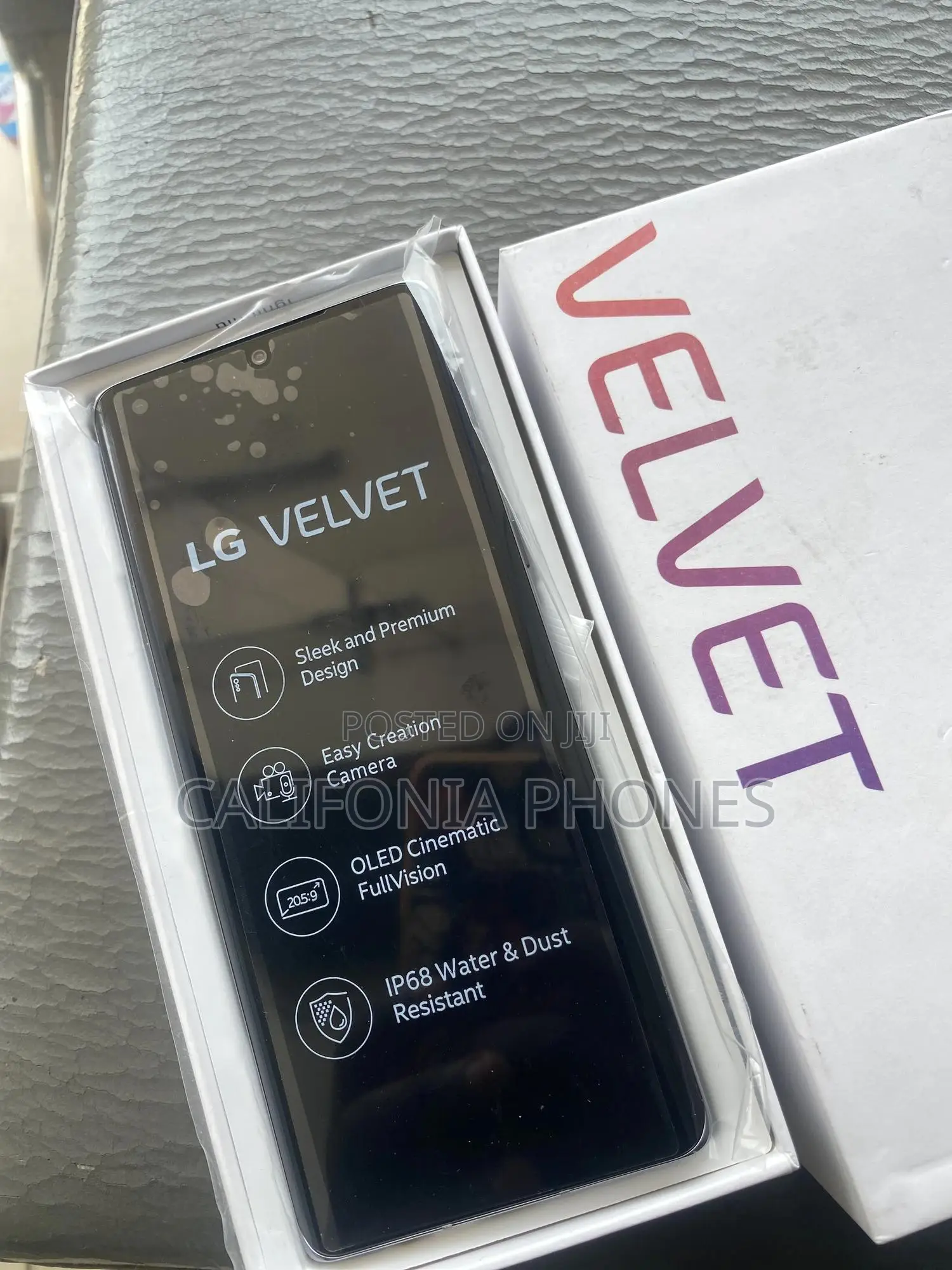 New LG Velvet 5G 128 GB Gray