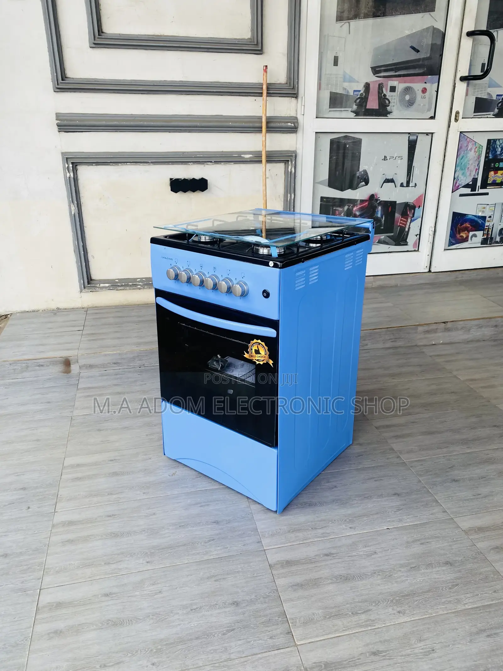 Shop Original Volcano 50x50 4 Gas Burner + Oven(Blue).