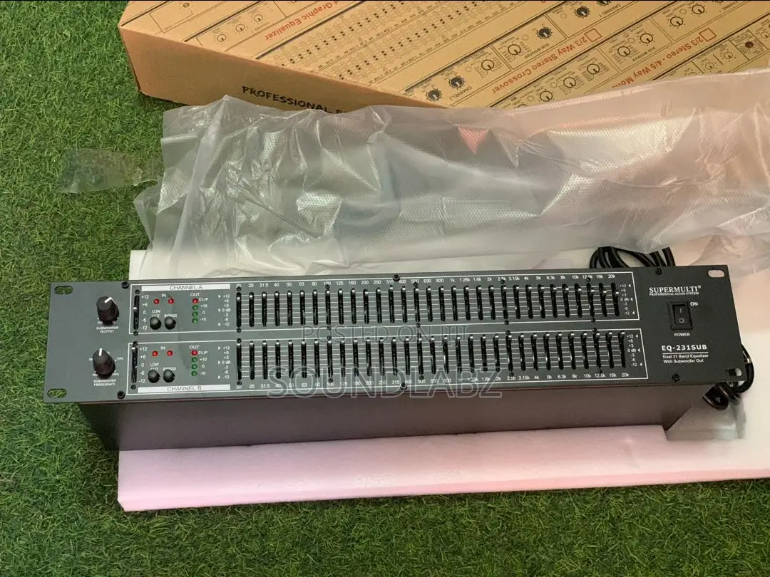 SUPERMULTI EQ-231SUB Dual 31 Band Equalizer Wt Subwoofer Out