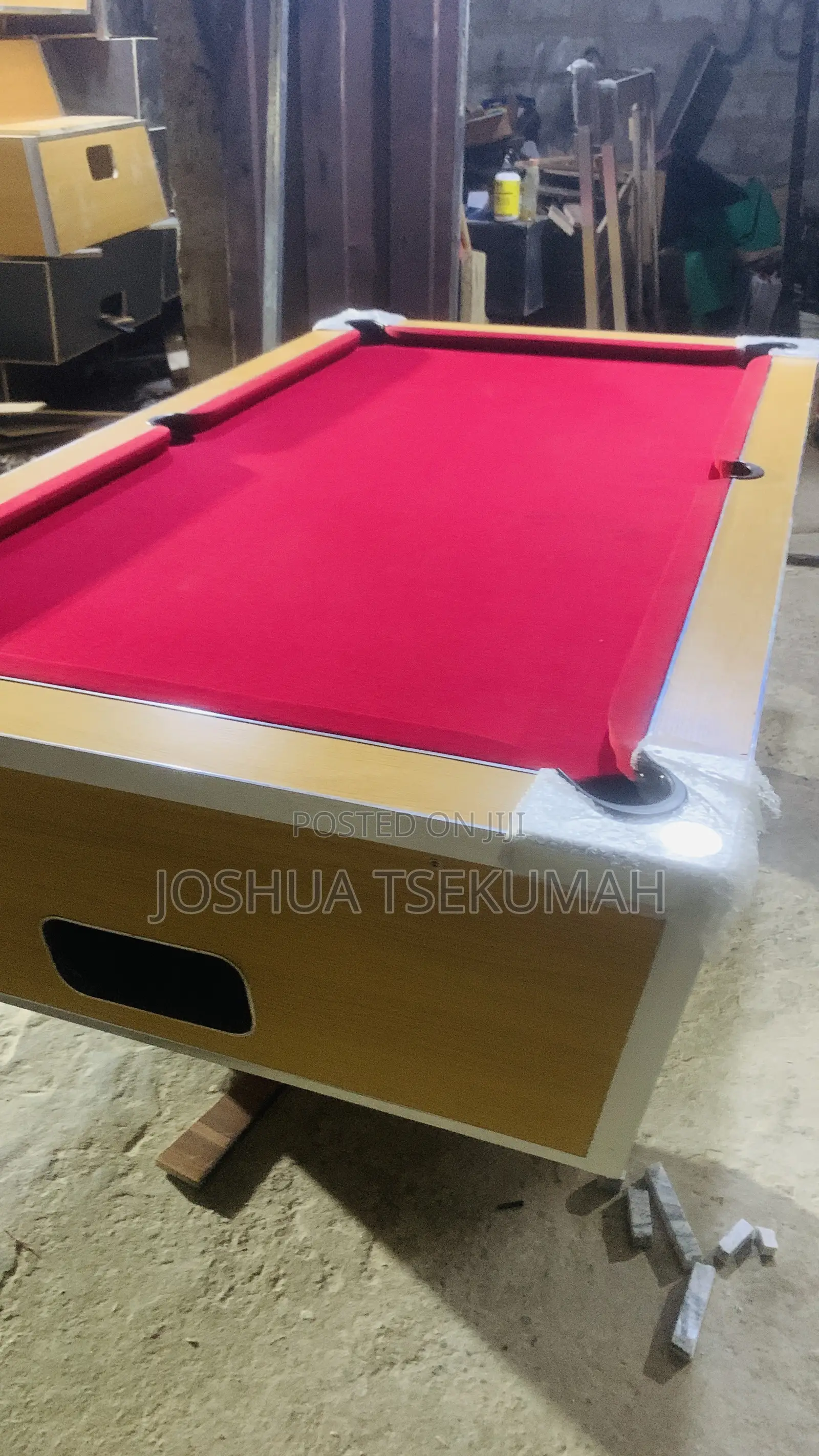 New Marble and Coin Operated Pool Table