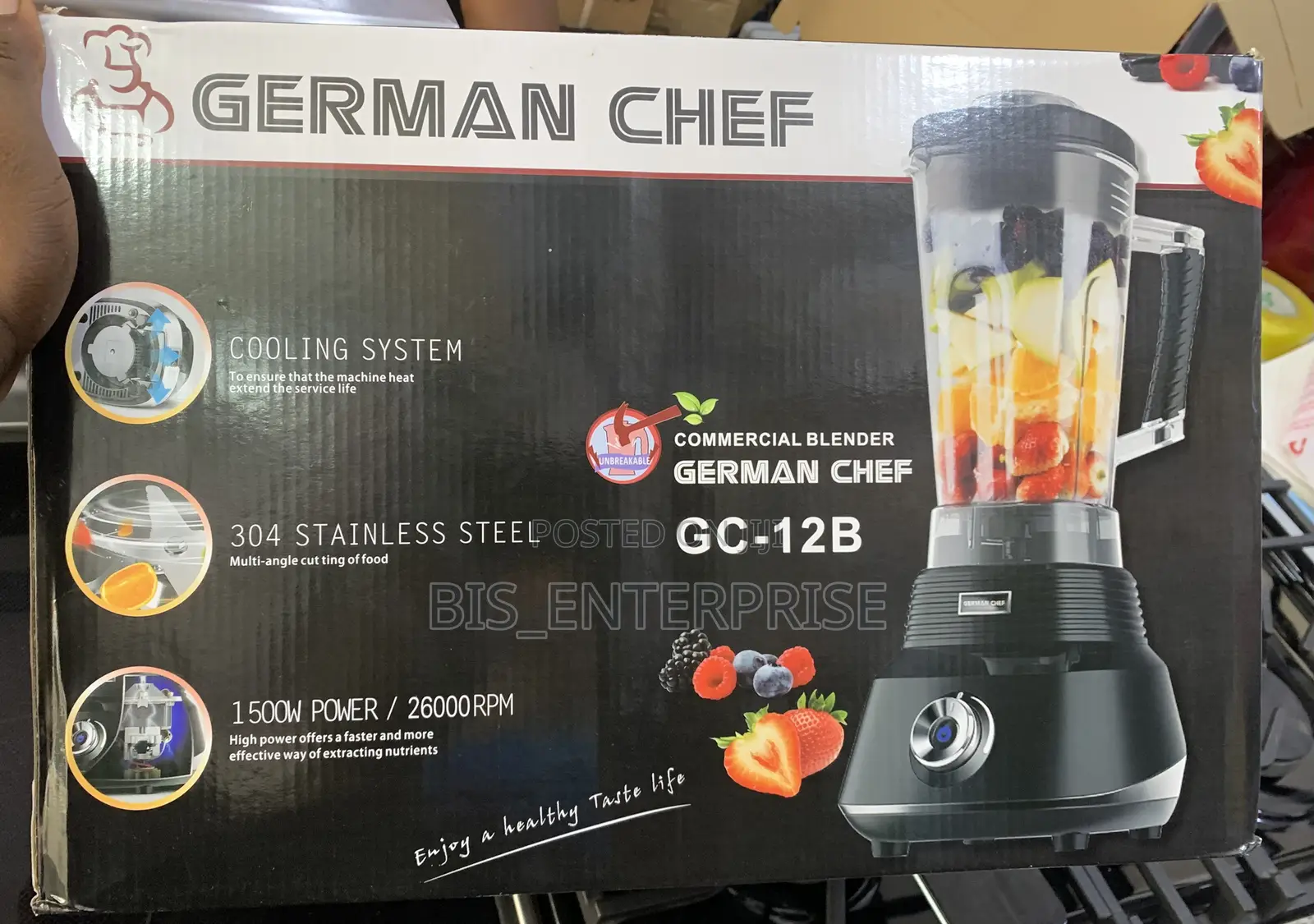 German Chef GC -12b Commercial Blender