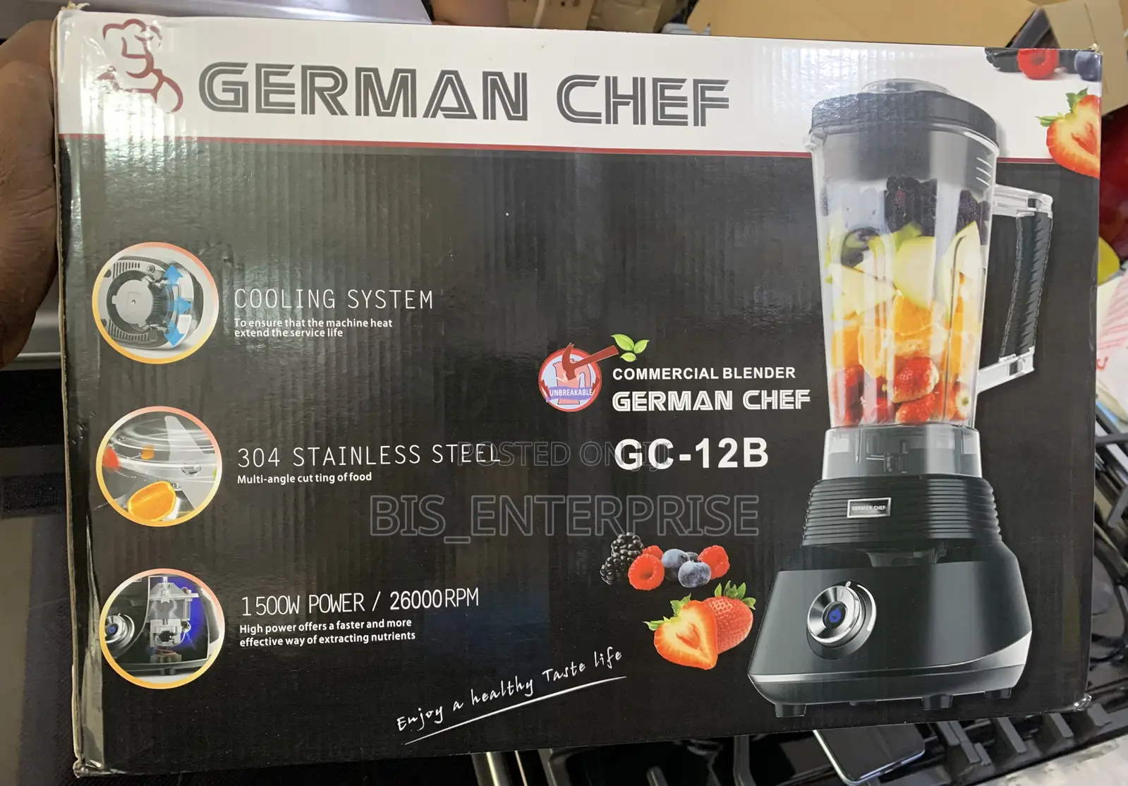 German Chef GC -12b Commercial Blender