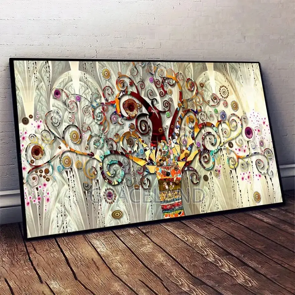 Original Home Decor Frameless Tree of Life Wall Poster