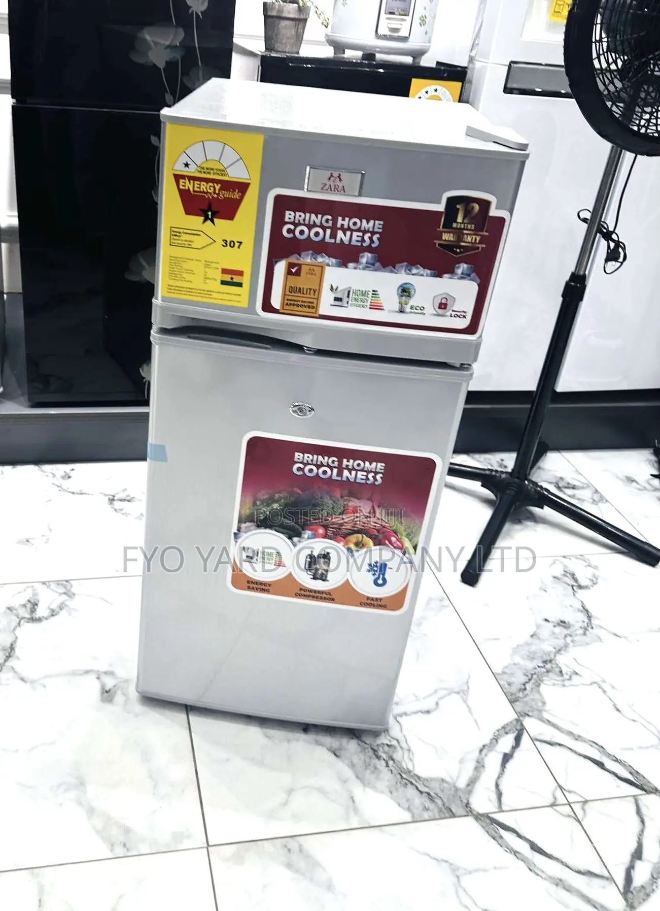 Brand New Zara Cute Double Door Table Top Fridge