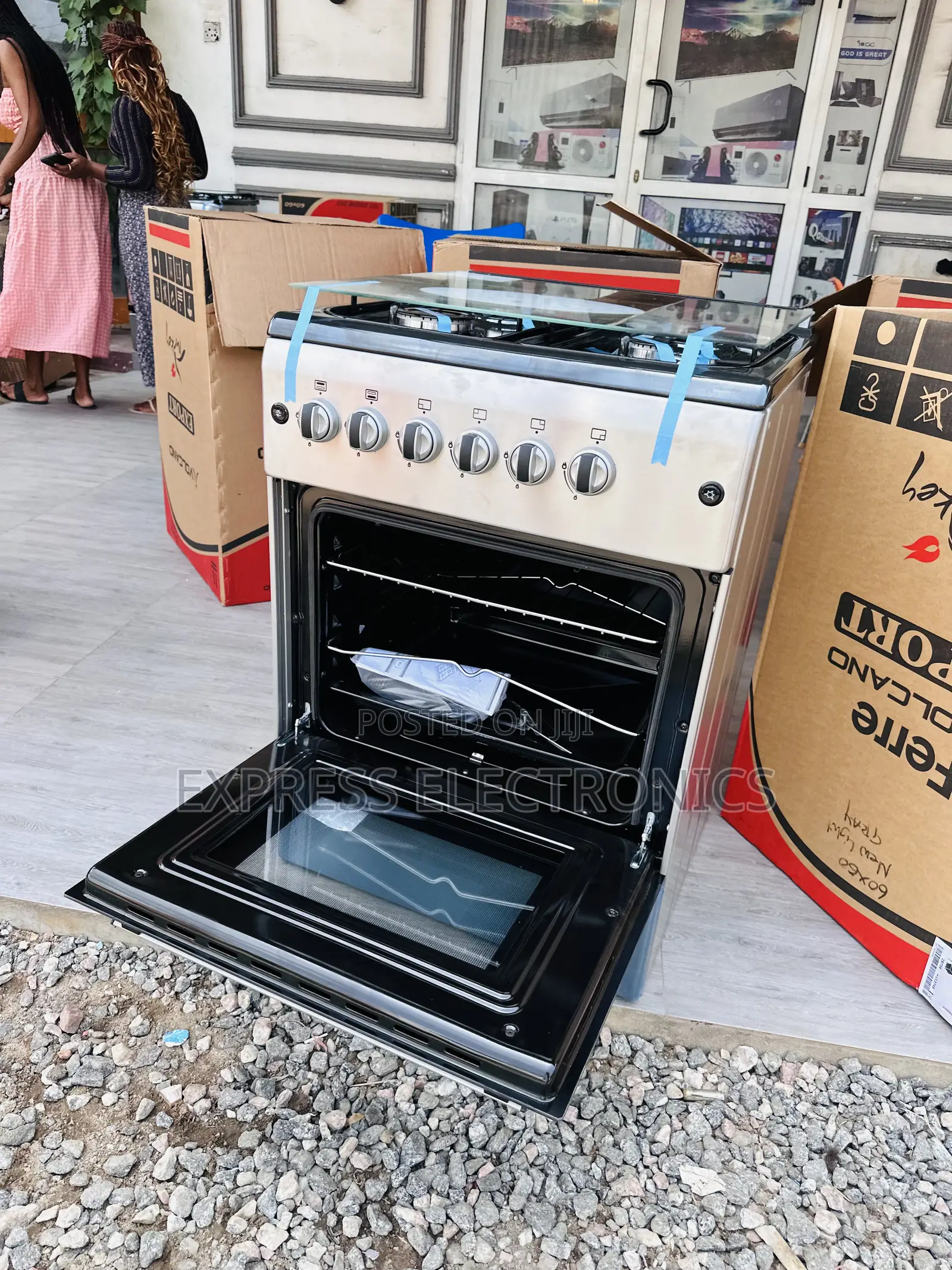 Fresh in Box Gas Stove Cooker Oven Grill 4burned 60/60