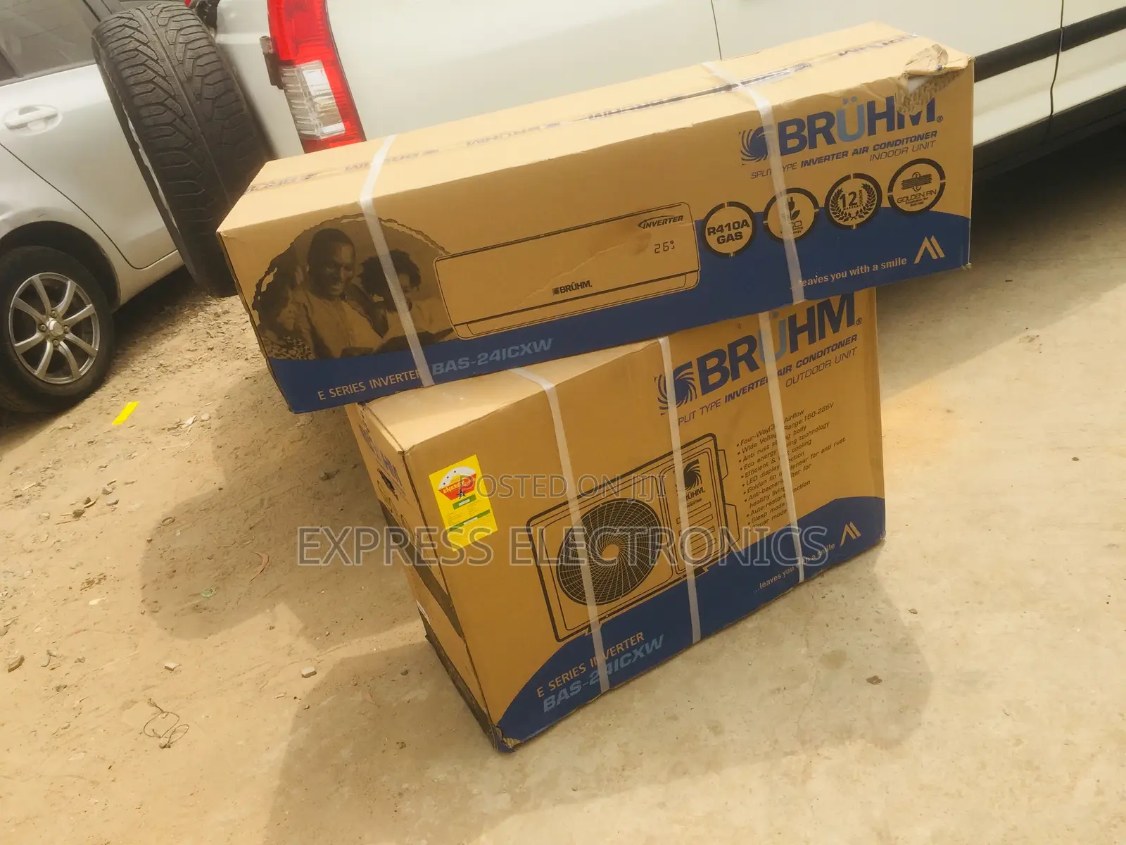Self Cleaning  Split R410 Gas Bruhm Air Conditioner 1.5hp