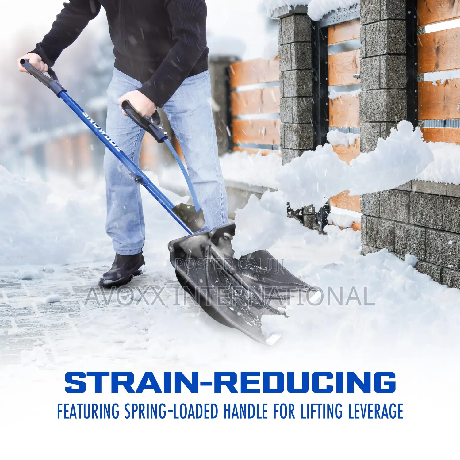 Snow Joe SJ-SHLV01 Shovelution Strain-Reducing Snow Shovel