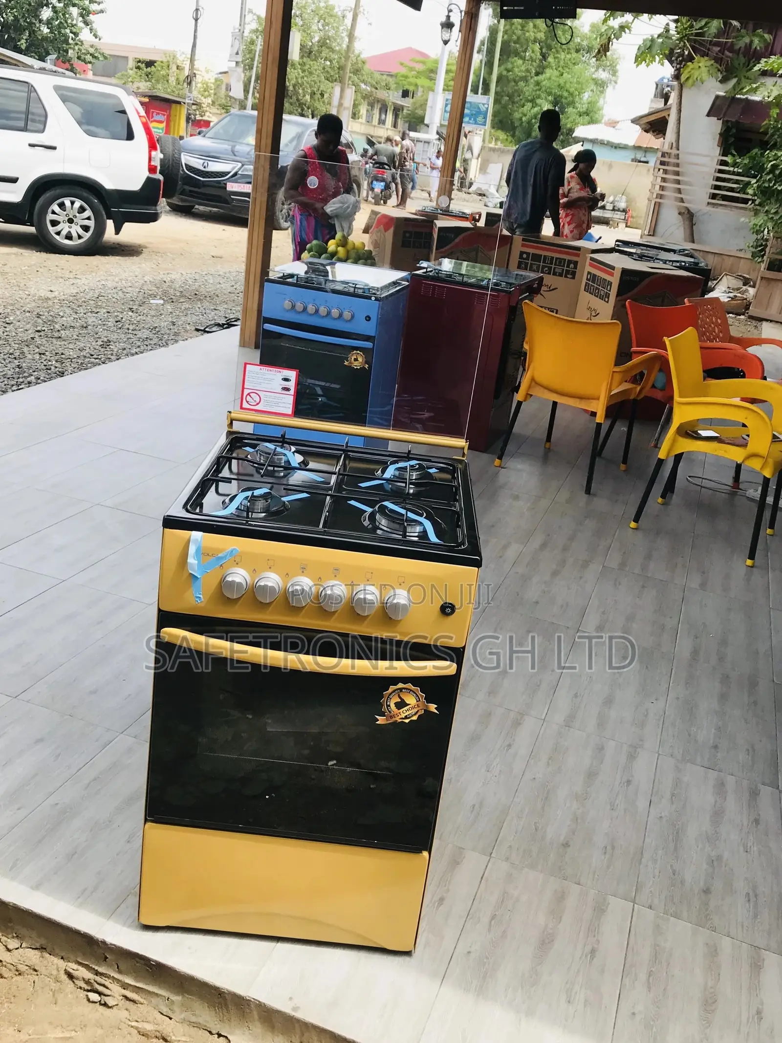Gold 4 Gas Cooker Oven With Grill Volcano 50x50