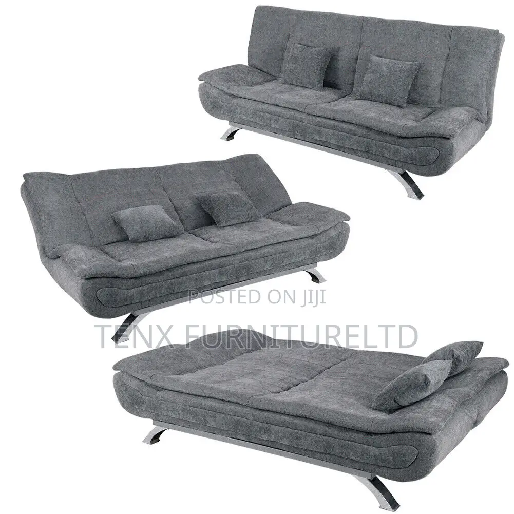 3 Seater Sofabed Recliner Sofa Bed Linen Double Sleeper