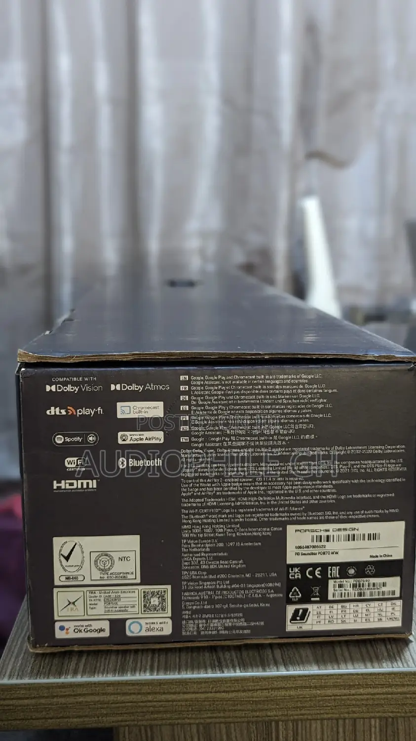 Porsche Design PDB70 High Quality Soundbar With Dolby Atmos