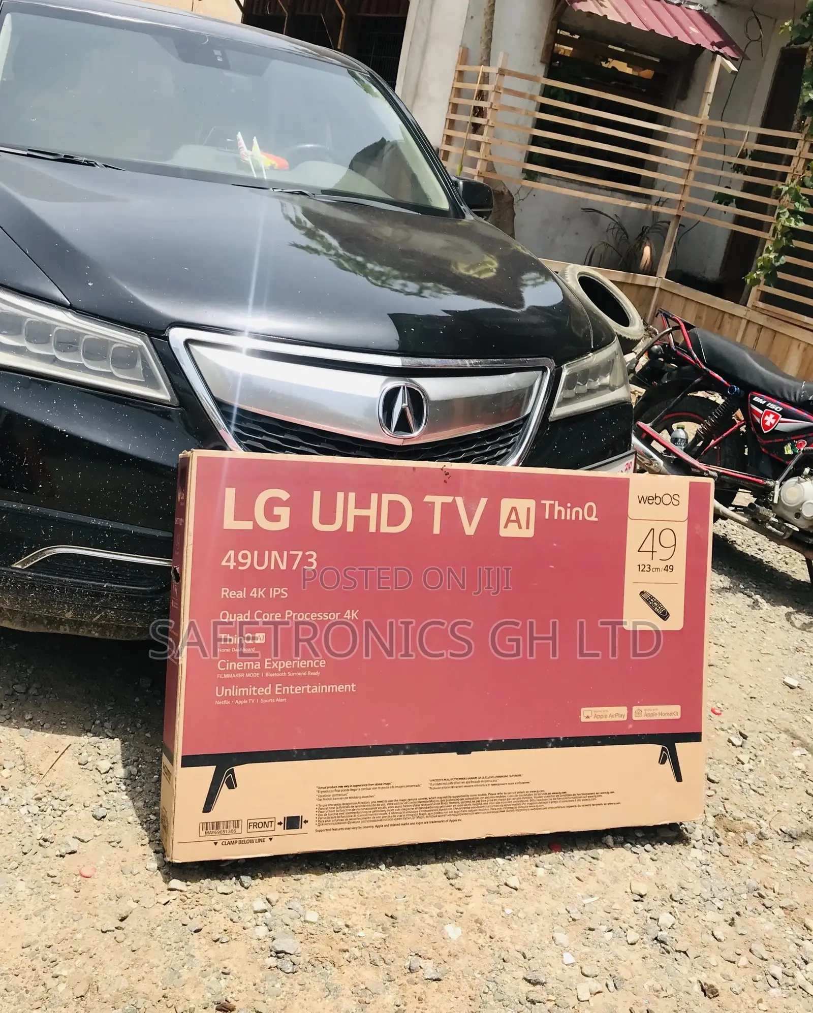 LG Glossy UHD Led Black UN73 49 Inches Tv
