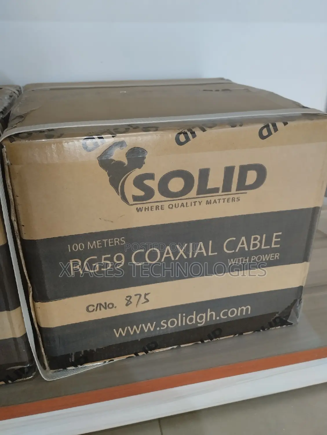 Rg59 Solid Coaxial Cable For CCTV 100m