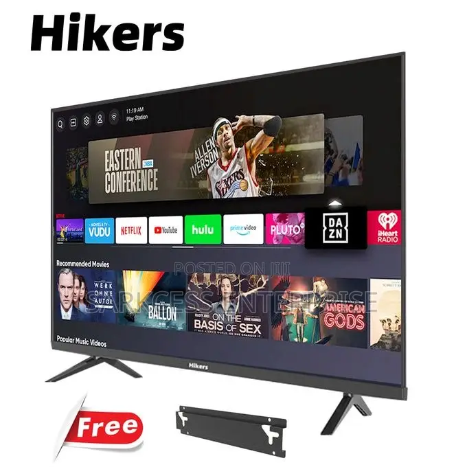 Hikers 50'' Frameless Smart Android TV - Black