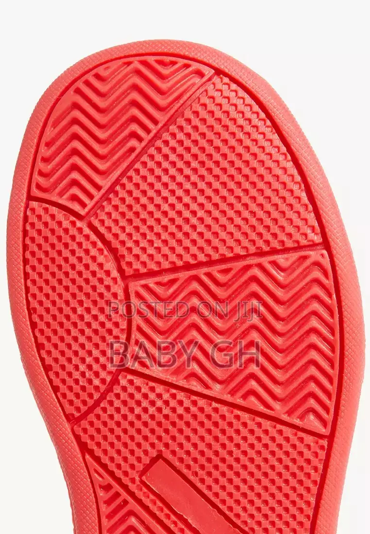 M S Red and White High Top Trainers