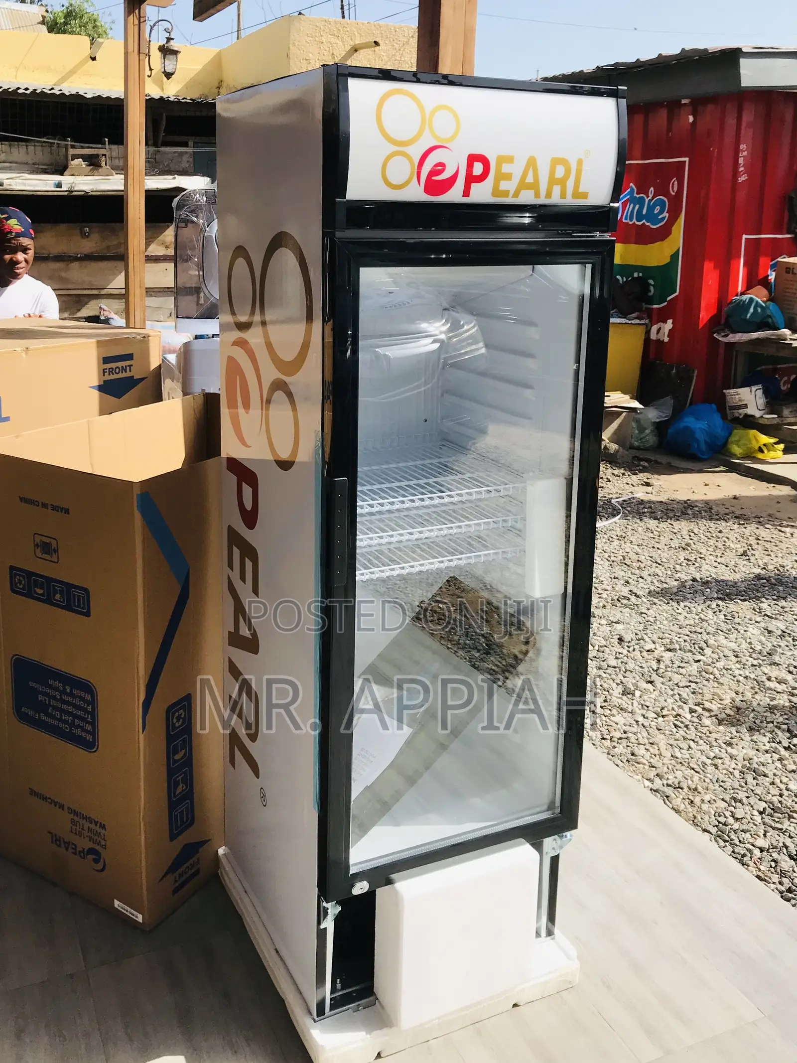 Pearl PVC 316 Single Door Electric Beverage Cooler.