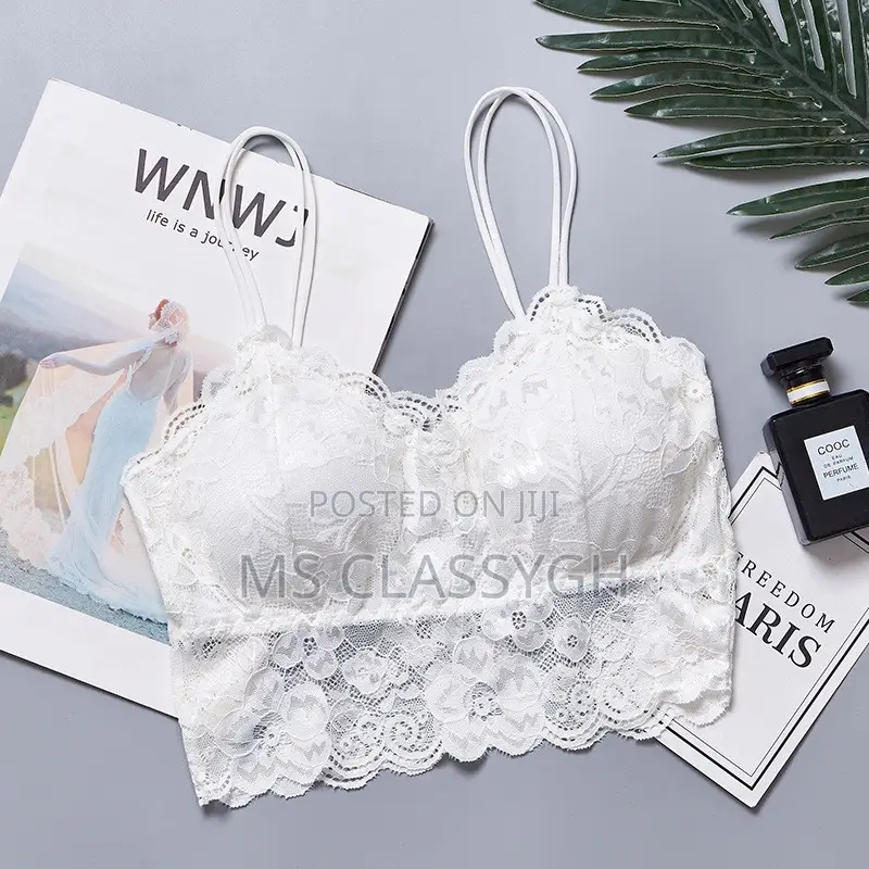 Women Push Up Lace Bra Crop Top Padded Elastic Bralette