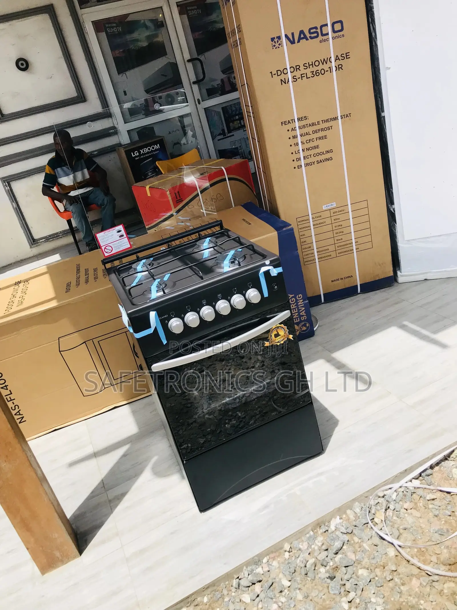 Oven With Grill Volcano Glass Lid 4 Gas 50x50