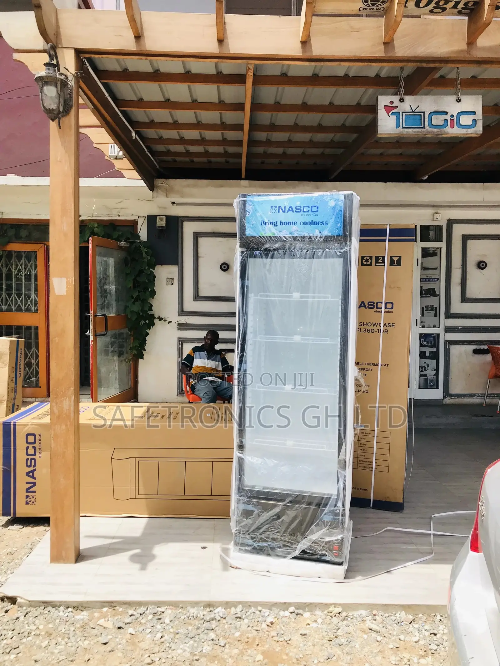 Display Singledoor Glass Lid Nasco Nasfl360-1dr Fridge