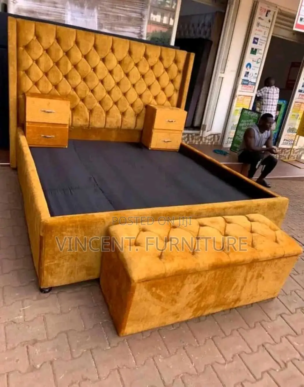 Queen Size Bed and Ottoman Available