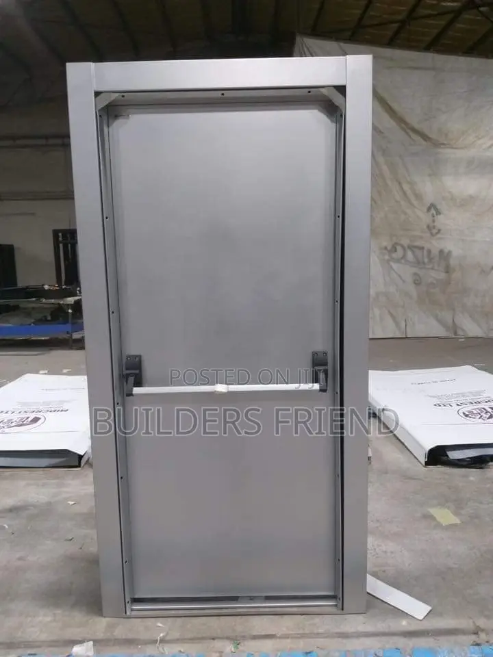 Fire Exit Steel Security Door+Attachment