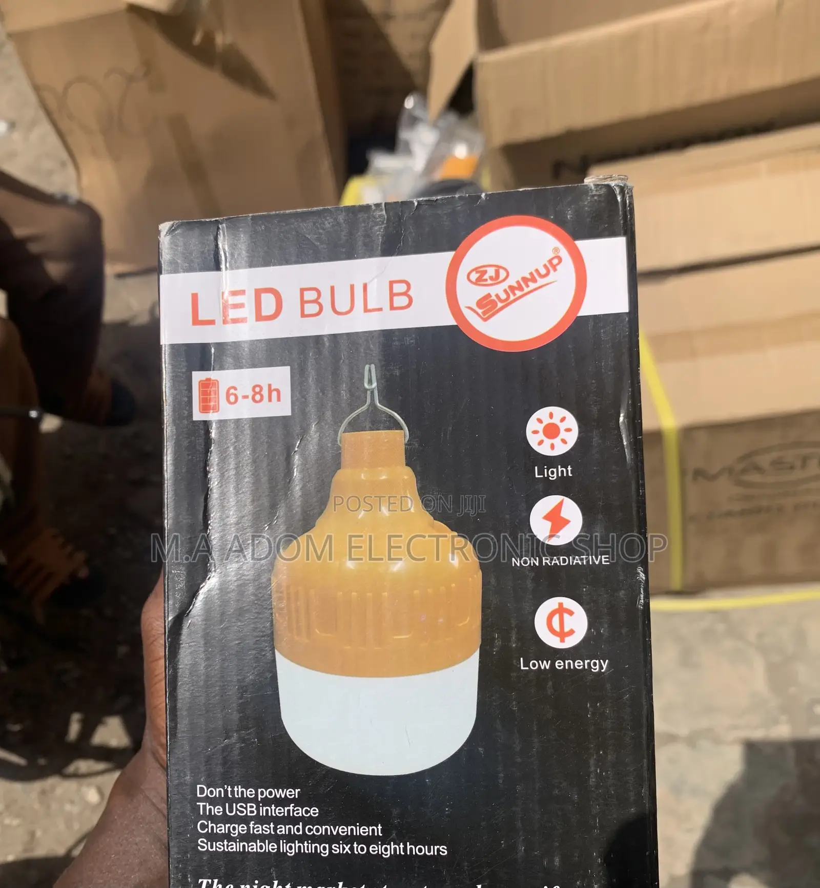 Brand New Zj Sunnup,Rechargeable Led Bulb(6-8h).
